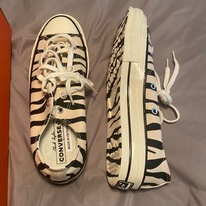 New Converse all star zebra sneakers